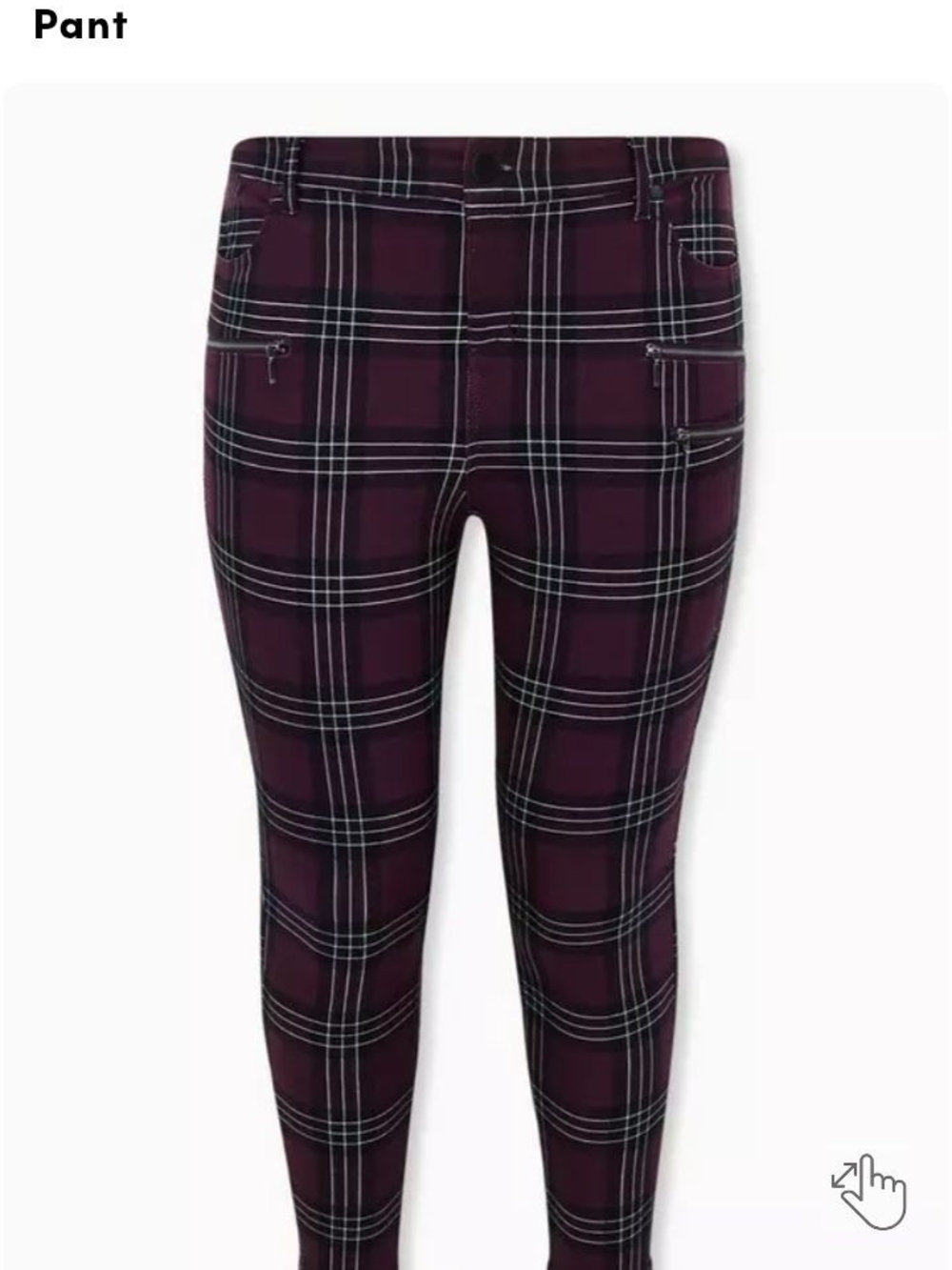 torrid Burgundy Plaid Pants